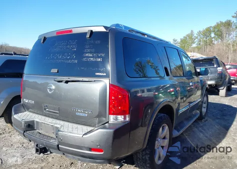 2010 Nissan Armada Titanium из США, поврежденный, VIN 5N1BA0ND1AN622754